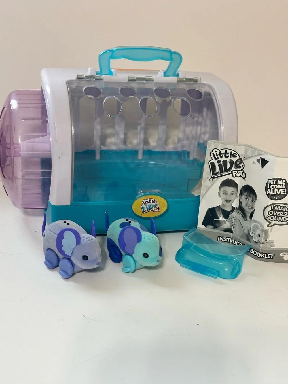 Little Live Pets Mouse House playset portable carrier with a turning wheel